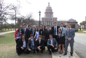 En Austin, frente al capitolio del estado de Texas
