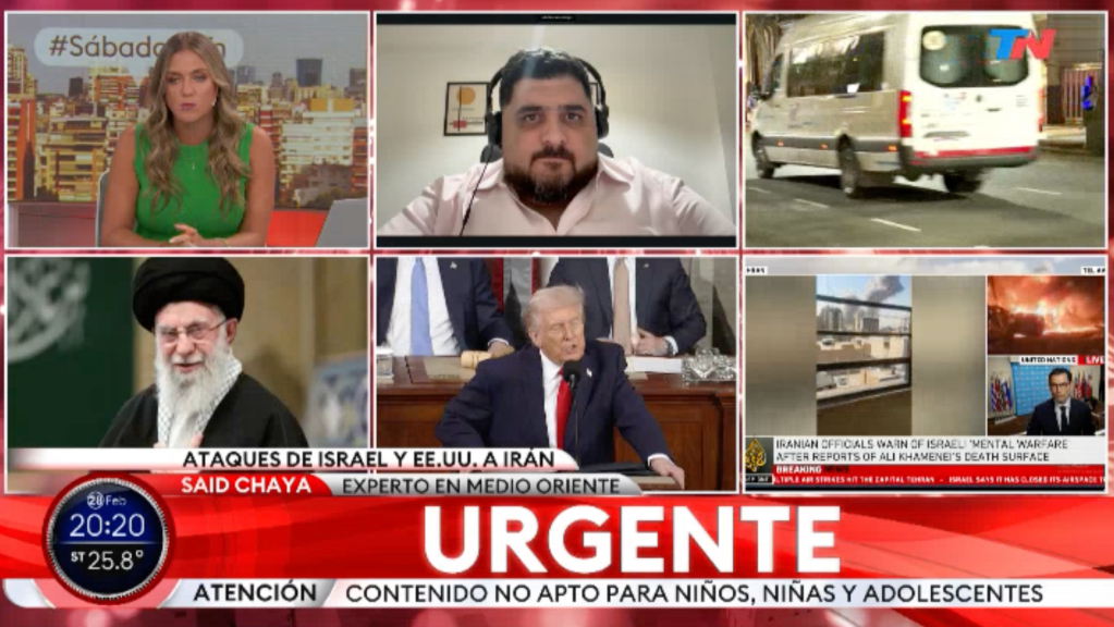 Entrevista en Todo Noticias tras los ataques de Israel y Estados Unidos a&nbsp;Irán